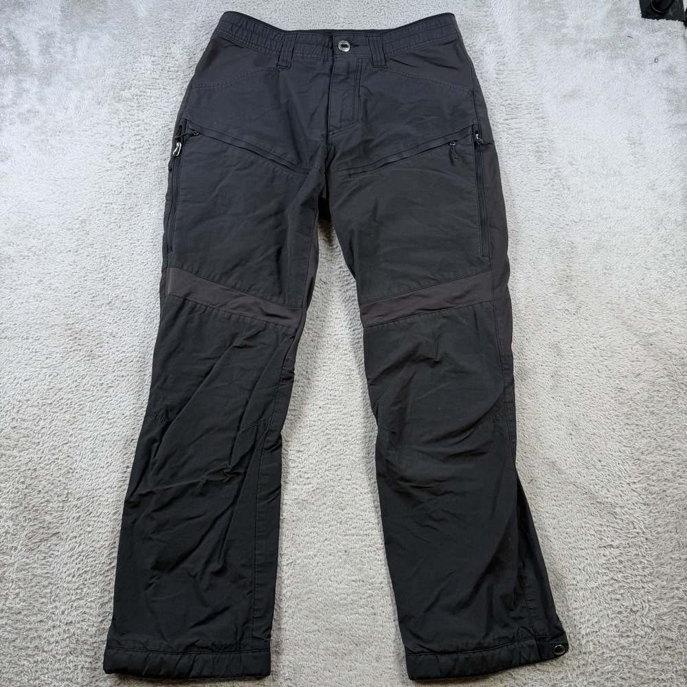Kuhl Pants Men 30x30 Black Radikl Outsider Performance Zip Pocket Stretch Hiking